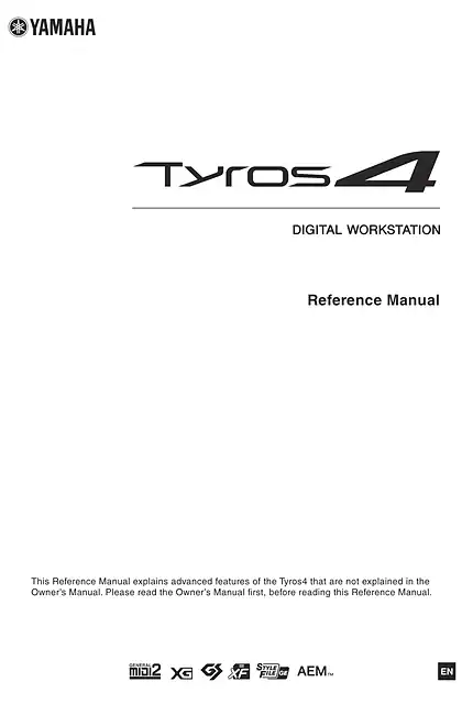 yamaha雅马哈Tyros4 Reference Manual